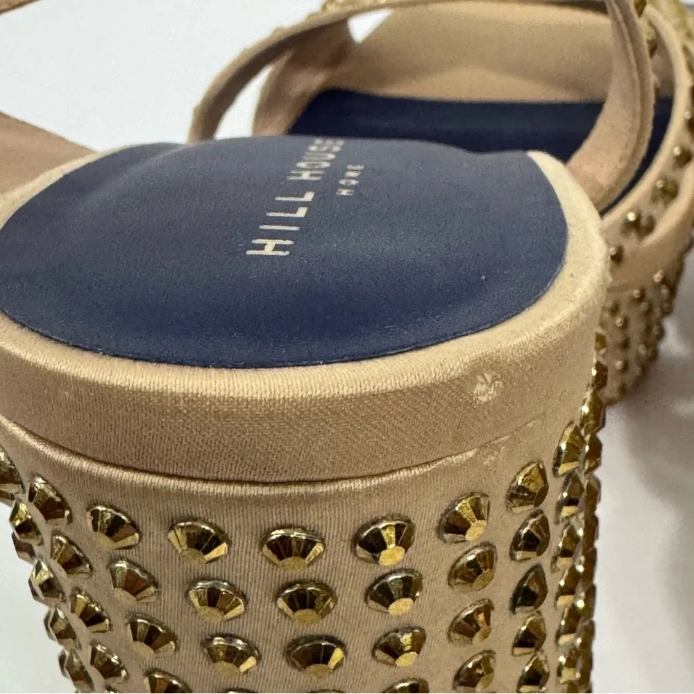 Hill House Gold Home for the Party Studded Platform Heels size 40